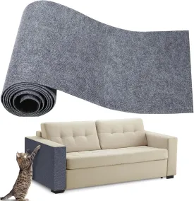 118" x 15.8" Cat Scratching Mat Trimmable Cat Scratching Carpet Mat Large Self-Adhesive DIY Cat Scratch Roll Cat Tree Shelves Replacement Mat Pad for Cat Tree Shelves Couch Furniture Protector