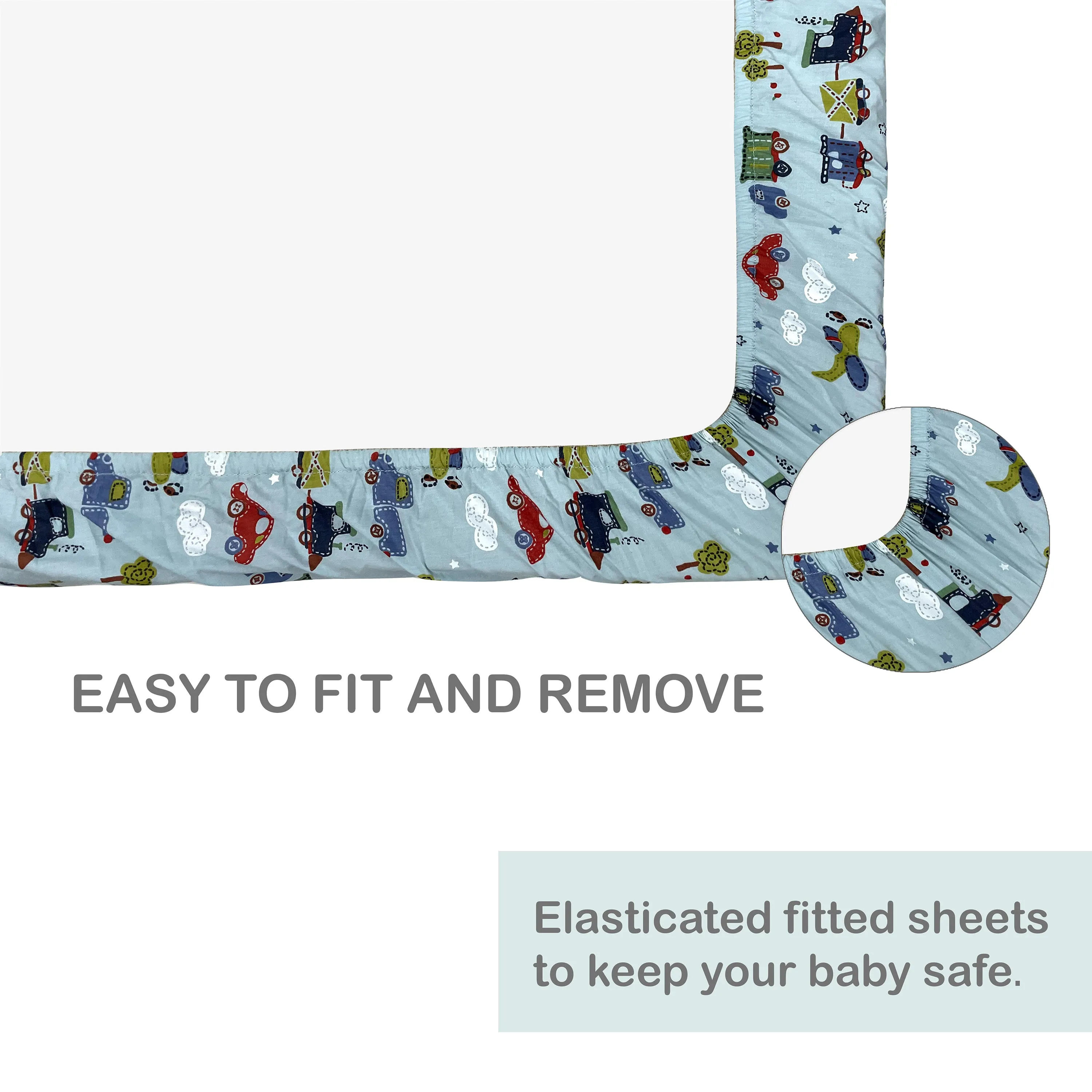 Abracadabra Fitted Sheet - Transport