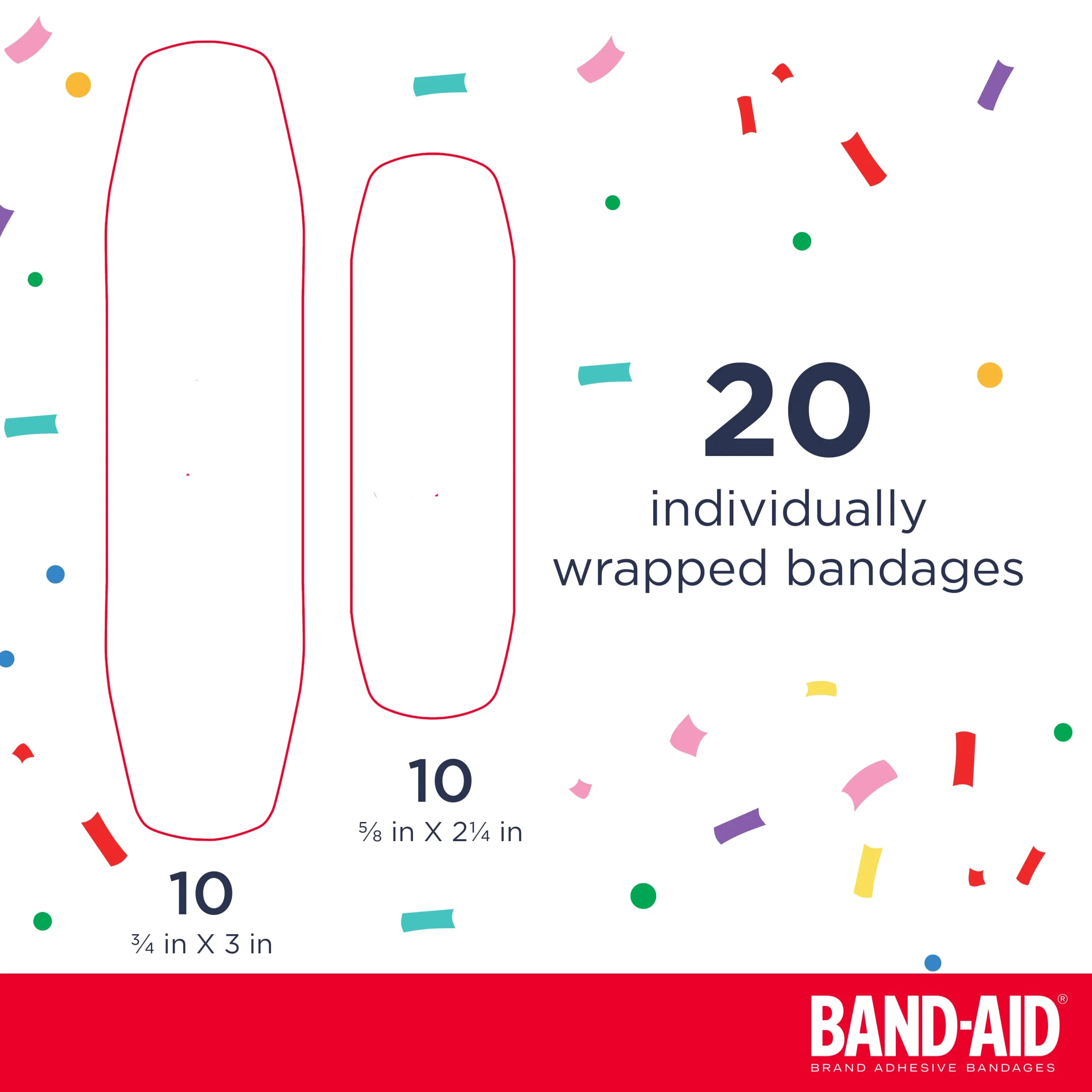 Band-Aid Brand Adhesive Bandages Baby Shark 20CT