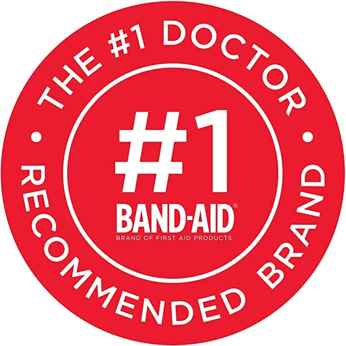Band-Aid Brand Flexible Fabric Adhesive Bandages for Wound Care and First Aid, All One Size, 100 Count
