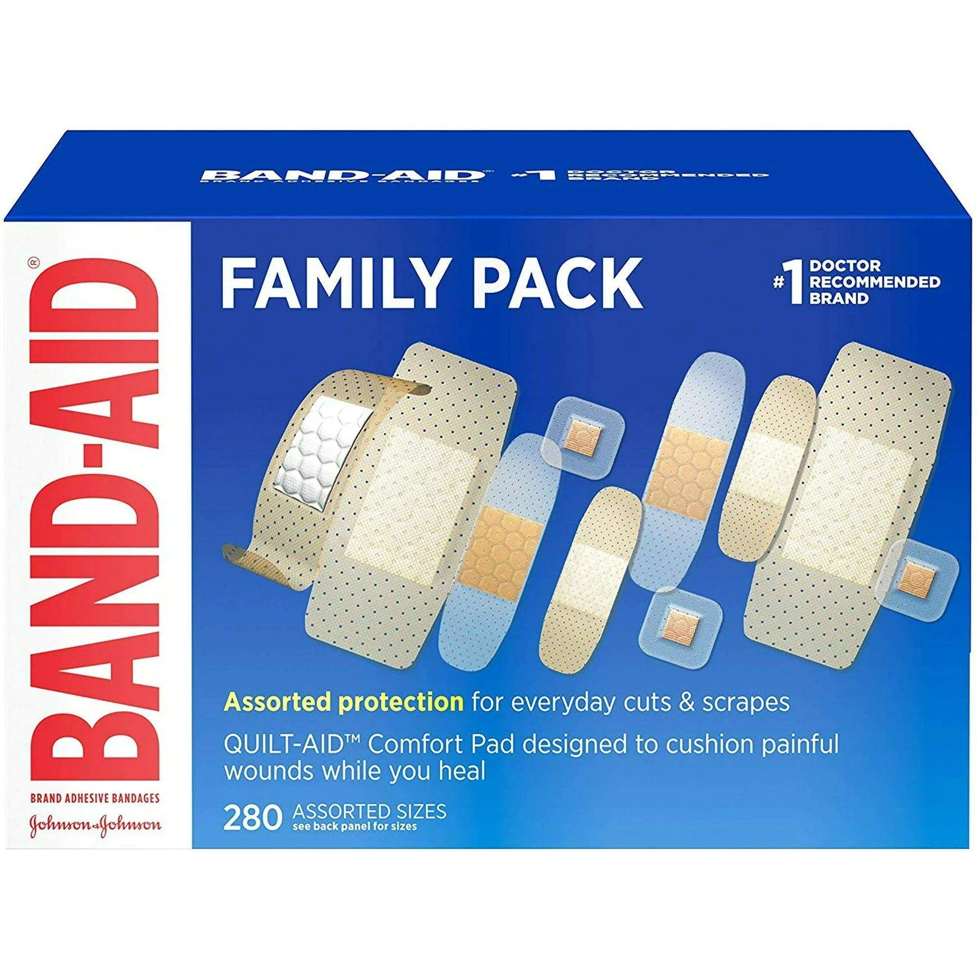 BAND-AID Sheer Variety Pack Assorted - 280 ct.