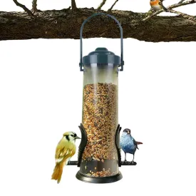 Bird Feeder Outdoor Hanging Food Dispenser Multiple Holes Automatic Feeding Tool for Flying Animals