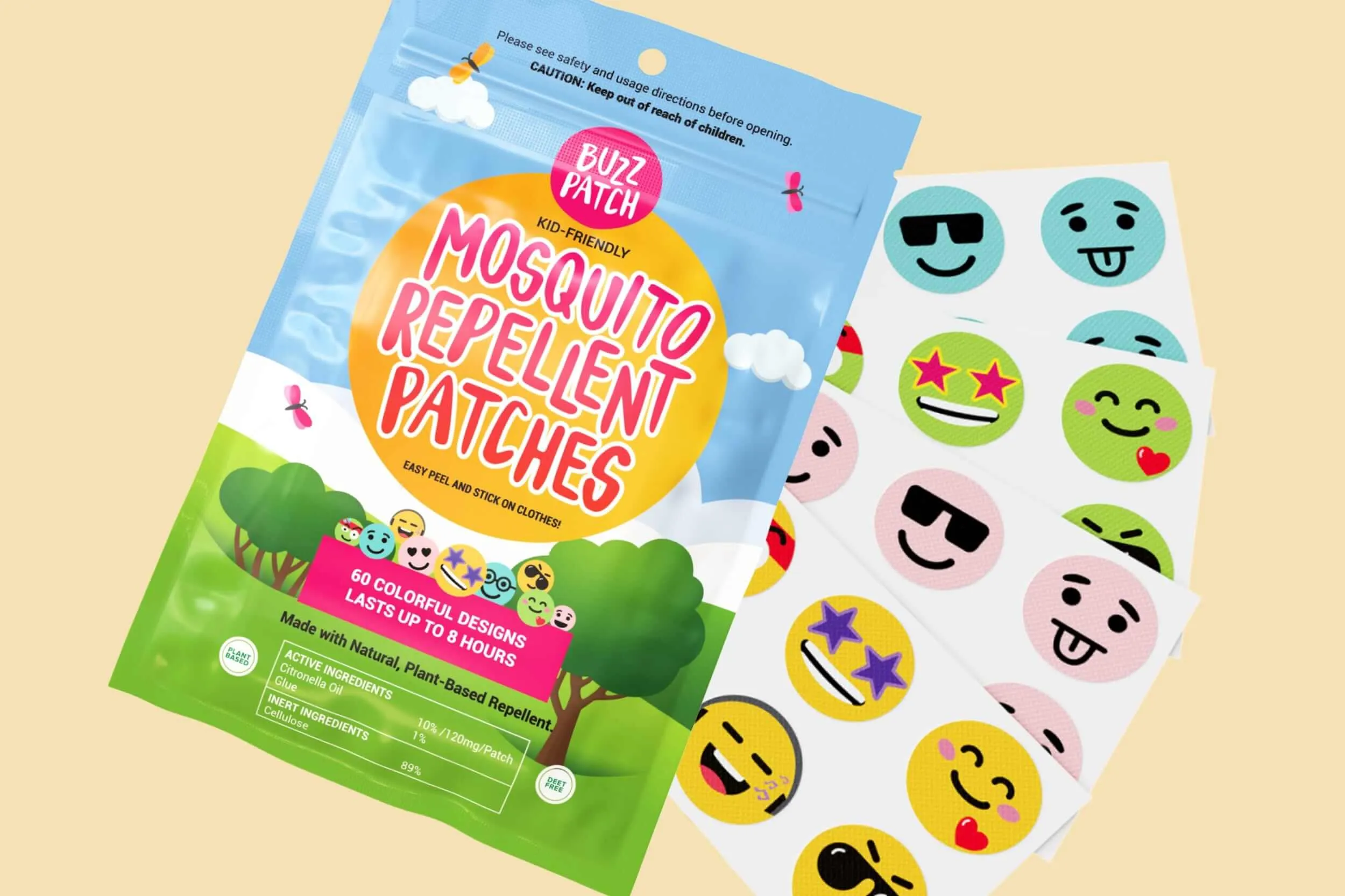 BuzzPatch Mosquito Repellent Patches - AU