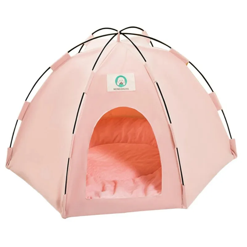 Cat Houses Portable Pet Outdoor Bed with Cushion Waterproof Cat Camping Tent