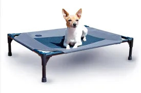 Dog Bed - Pet Cot - Large - Grey  - 105x75cm