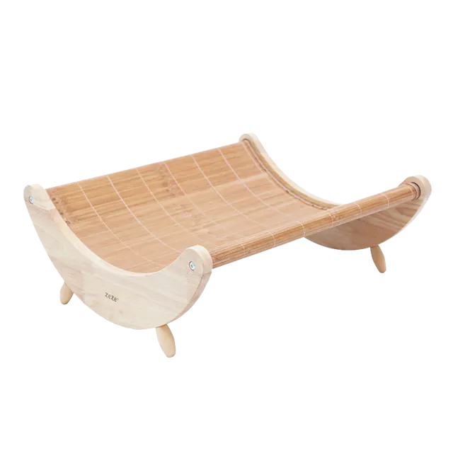 Eco- Friendly Bamboo Rocking Pet Bed