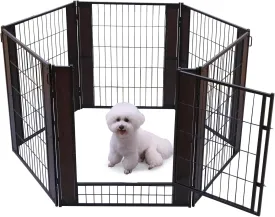 Heavy Duty Dog Playpen 32 Inch Height - Indoor Outdoor Pet Fence Enclosure for Medium and Small Dogs - Foldable Puppy Exercise Pen for Indoor and RV Camping or Yard