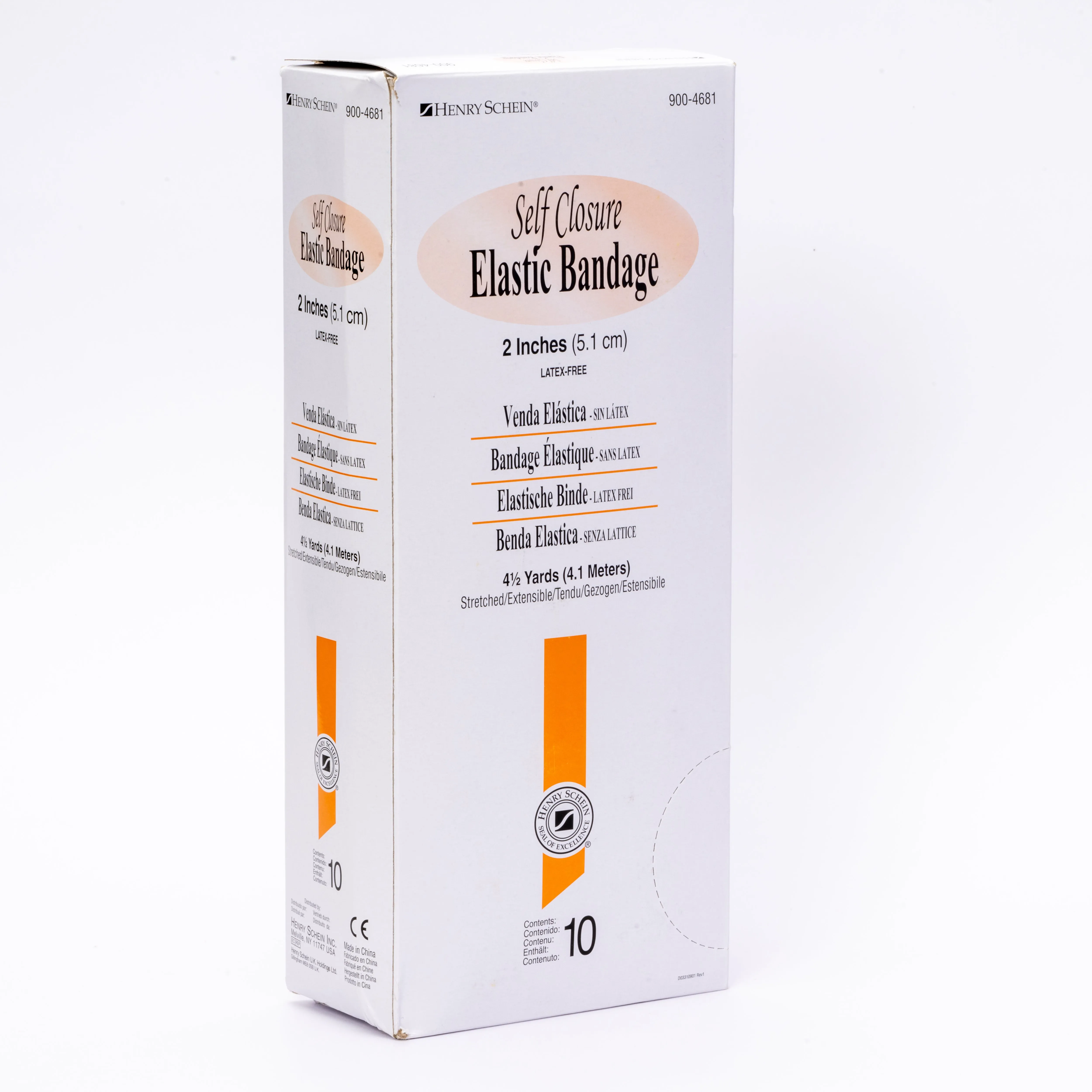 Henry Schein Self Closure Elastic Bandage with Velcro, Non-Sterile