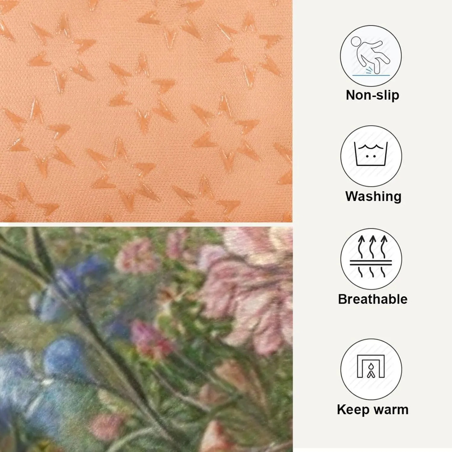 Joko Ivery Wildflowers Butterflies Dog Cat Bed for Crate Soft Crate Pad Machine Washable Sleeping Mats Anti Slip Crate Mat for Puppy Indoor Cats Dogs Pet Supplies 2418 in