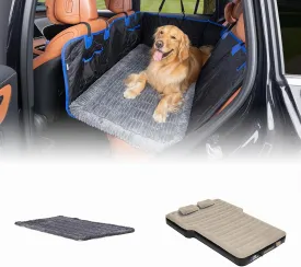 JOYTUTUS SUV Air Mattress Camping Bed Inflatable with Dog Mat Bed