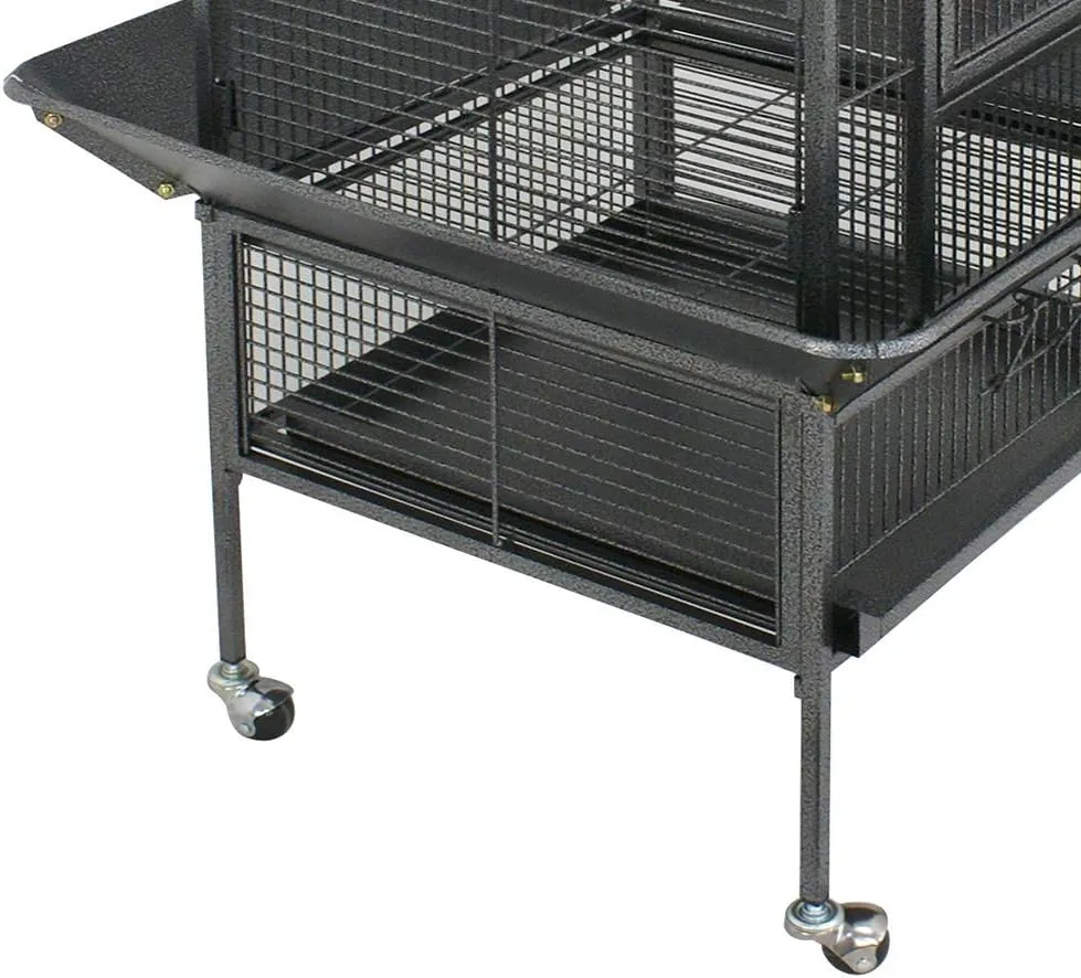 Nova Microdermabrasion 61 Inches Large Bird Cage Play Top Parrot Cockatiel Parakeet Chinchilla Macaw Cockatoo Cage W/Stand Perch Pet Supplies
