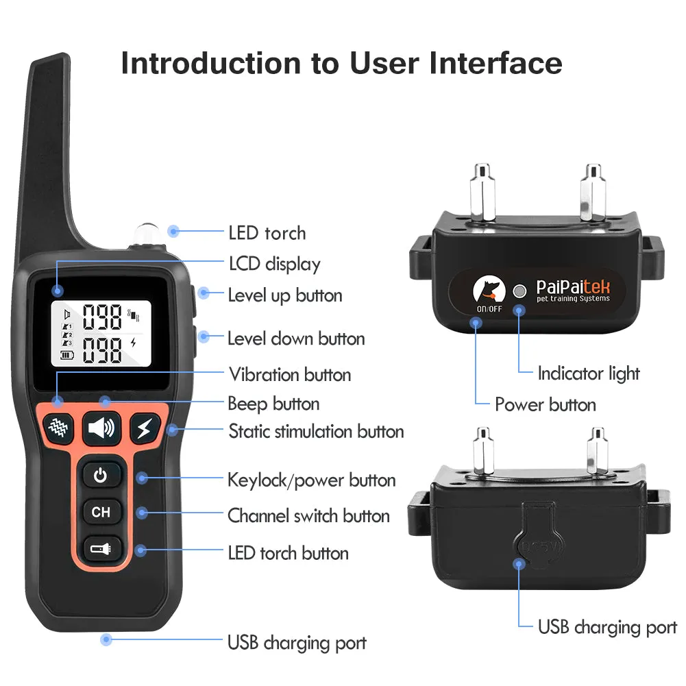 PD 529 Dog Remote Training Collar With Shock