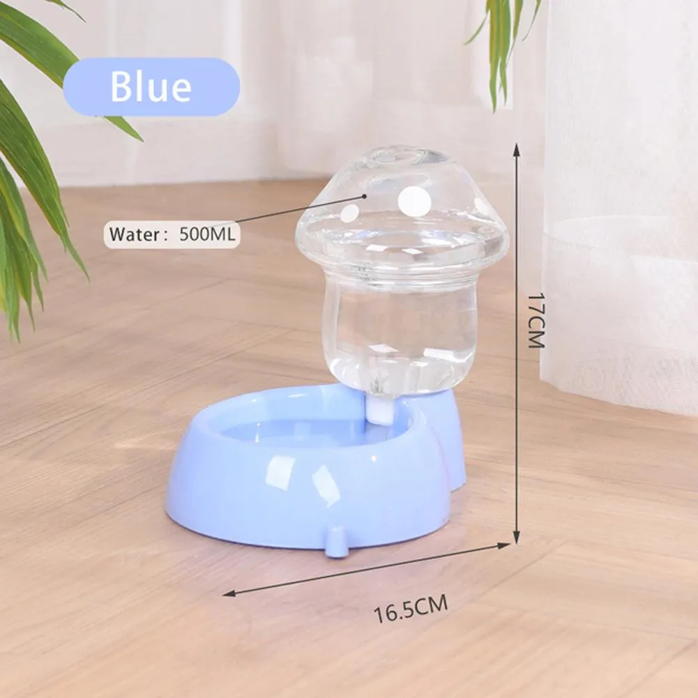 Pet Automatic Feeder; Mushroom Type /Anti-tipping Food Bowl Drinking Water Bottle