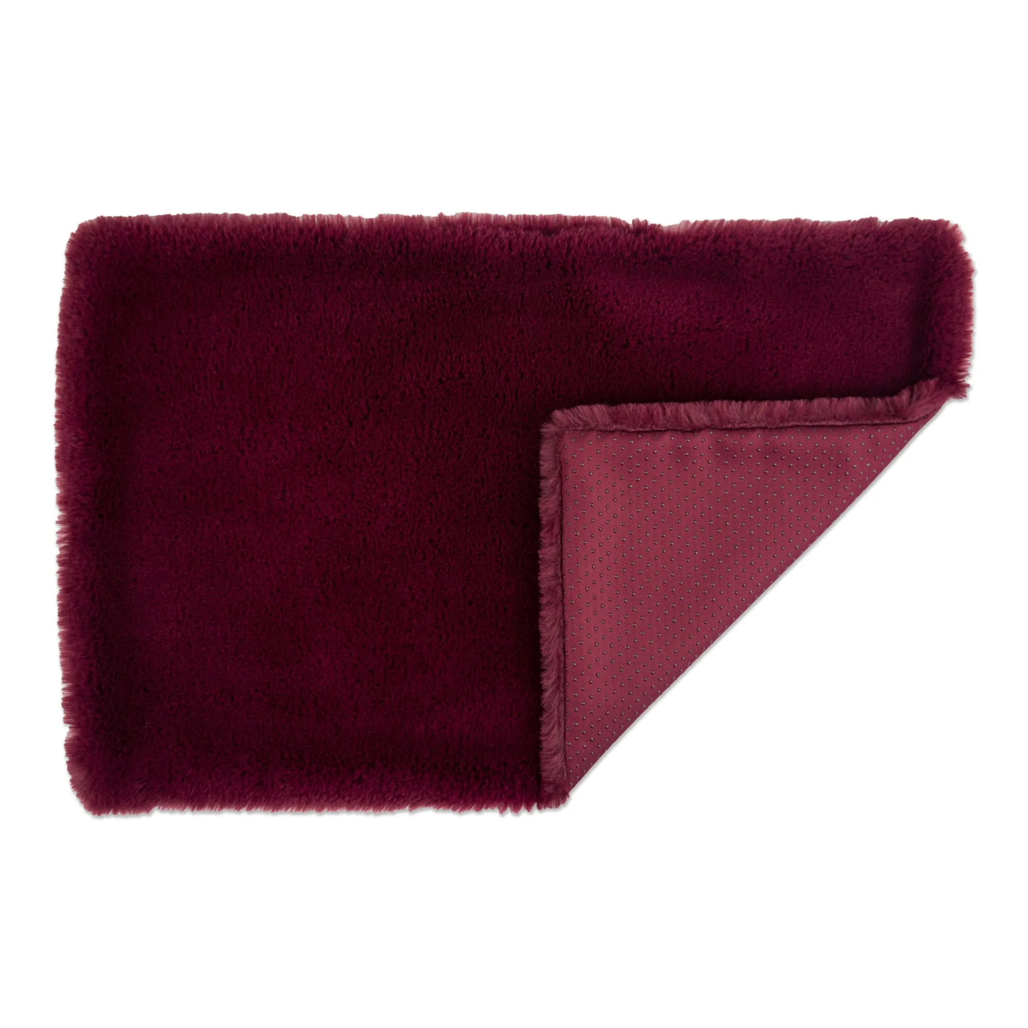 Pet Crate Liner, Faux Fur, Cranberry, XX-Large - 27x48"