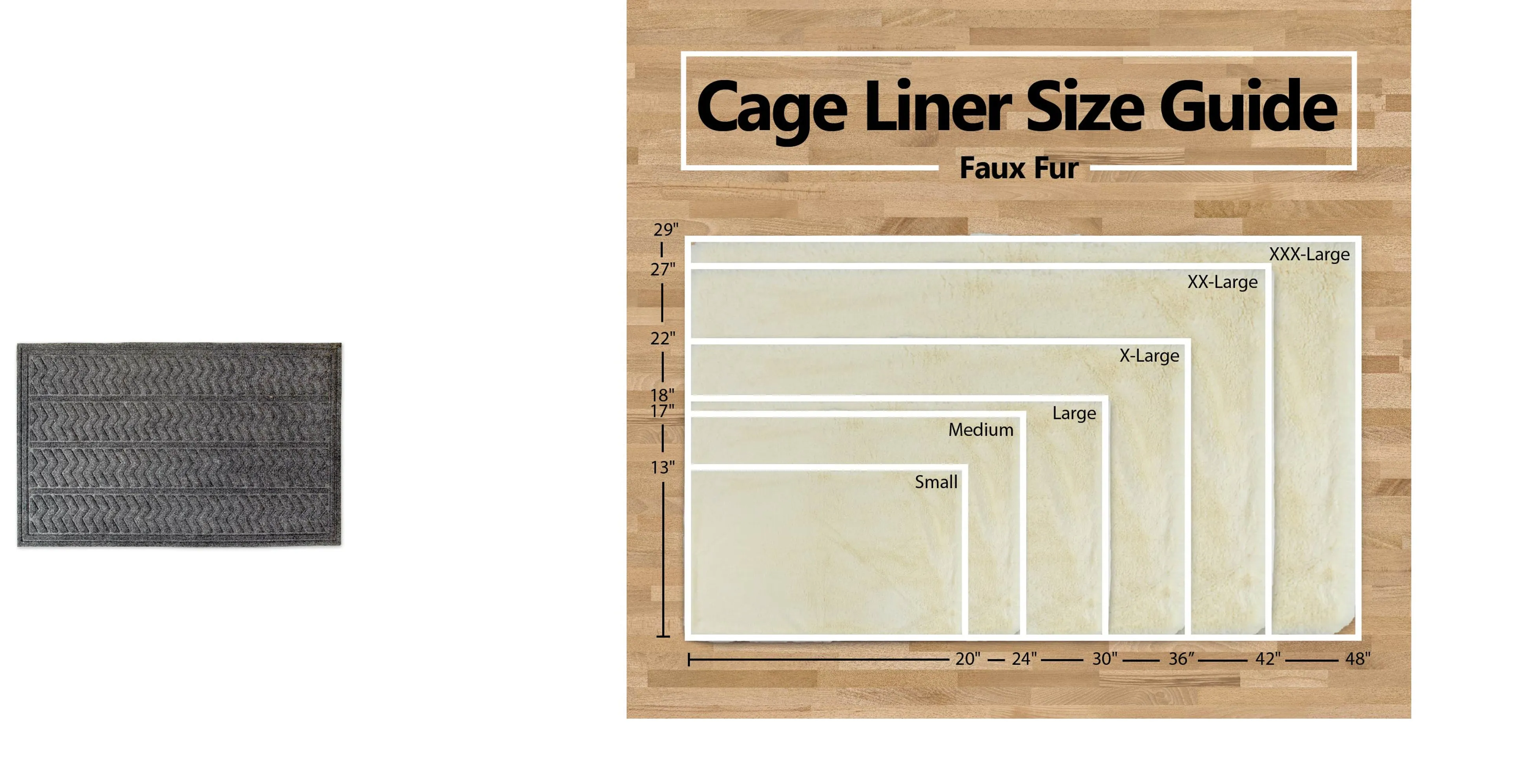 Pet Crate Liner, Faux Fur, Cranberry, XX-Large - 27x48"