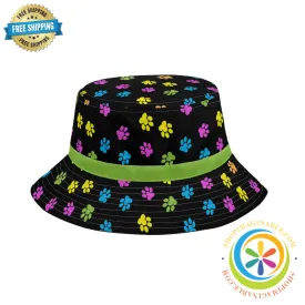 Pet Lover Paws Bucket Hat