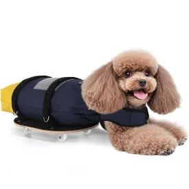 Pet Scooter Whee/lchair, Breathable Walking Scooter with Wood Panel and Skateboard Base, Supportive Walking Cart for Small Dogs and Cats M(Suitable for 4-6kg/8.8-13.2lb)