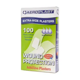 Plastic Dressing Strips Transparent Latex Free 7.5cm x 2.5cm (100)
