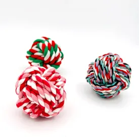 Puppy Toys Small Rope Balls for Teething, Puppy Chew Pink Toy,Pet Friendly Washable Dog Toy Rope Ball for Small and Medium Dogs 0-80 Pounds(3-Pack) Dog Interactive Gifts