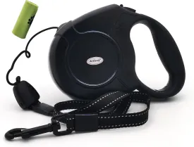 Retractable Dog Leash 26ft,360 Tangle-Free Long Cord Pet Puppy Walking Leashes,Non-Slip Handle for Small Medium Large Dogs,Up to 110 lbs Black