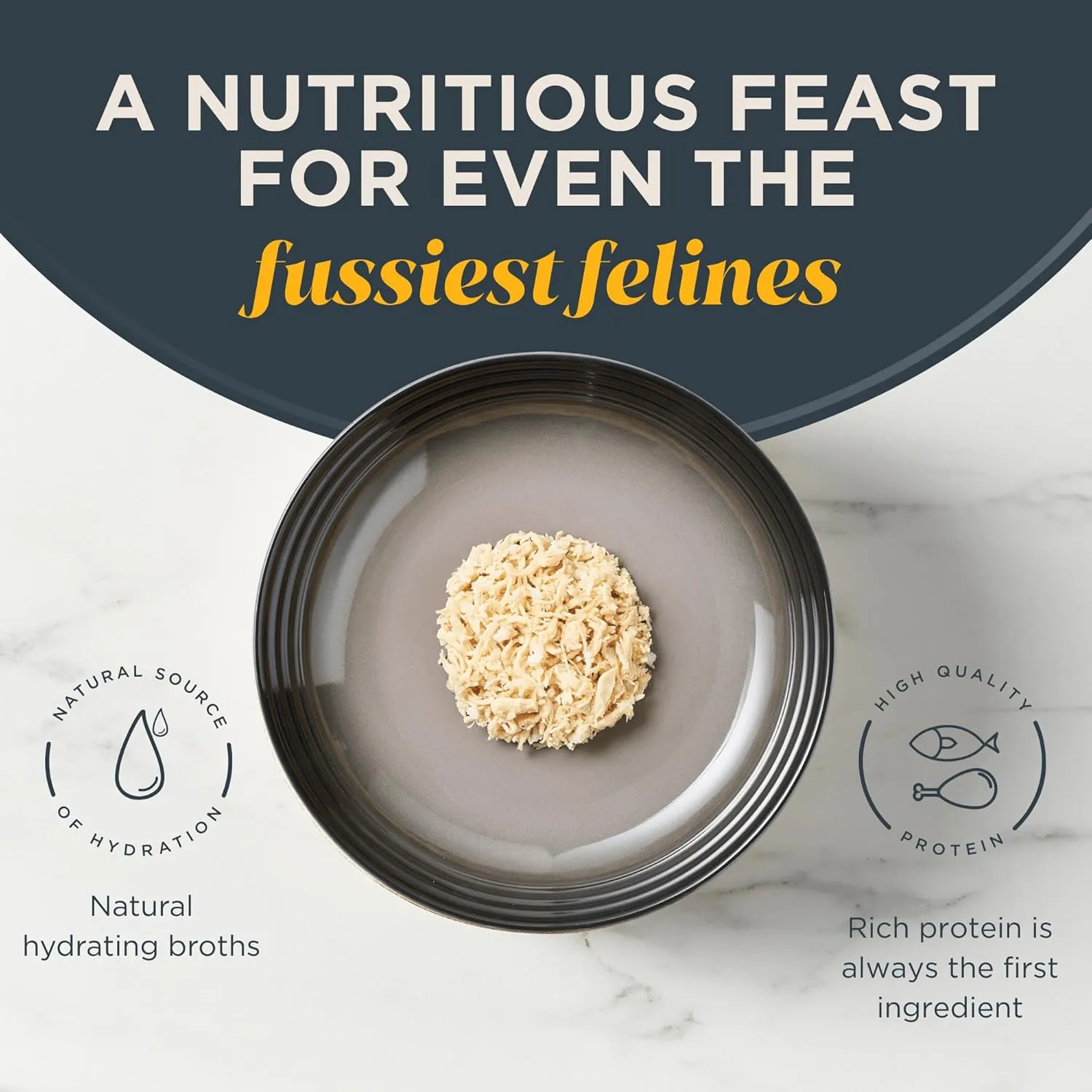 Reveal Natural Wet Cat Food, 12 Count, Grain Free, Limited Ingredient Cat Food Pouches, Chicken Breast in Broth, 2.47 oz Pouches