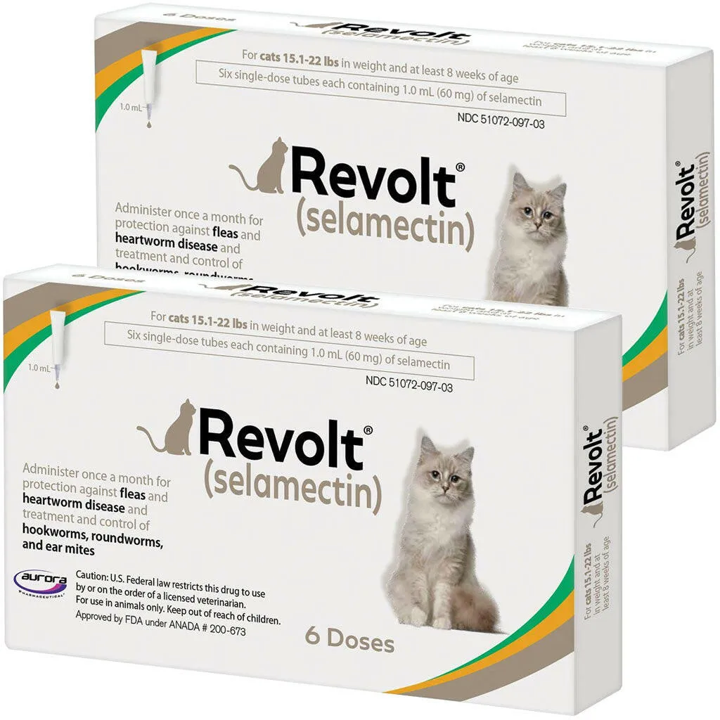 Revolt Topical Solution for Cats 15.1-22 lbs (Taupe Box)