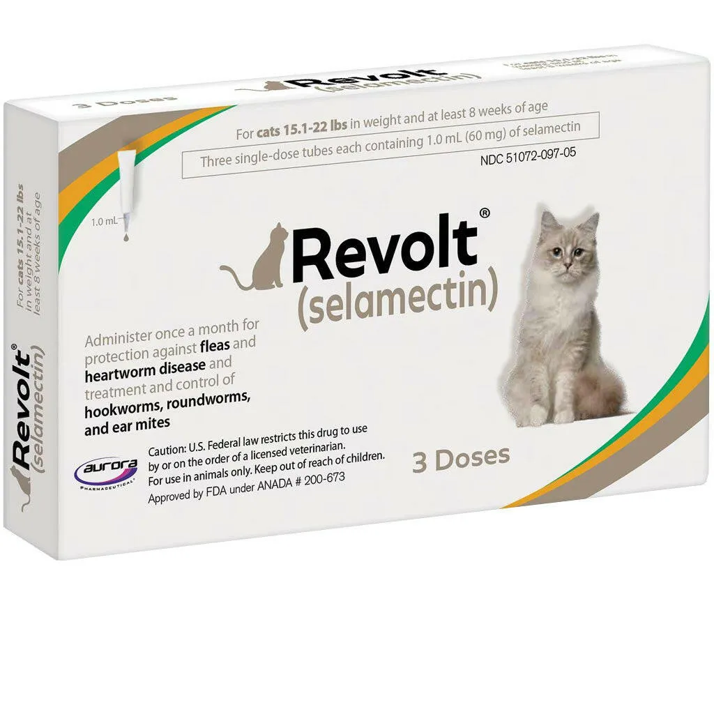 Revolt Topical Solution for Cats 15.1-22 lbs (Taupe Box)