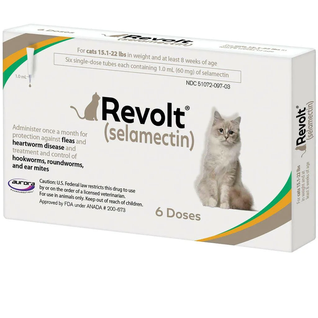 Revolt Topical Solution for Cats 15.1-22 lbs (Taupe Box)