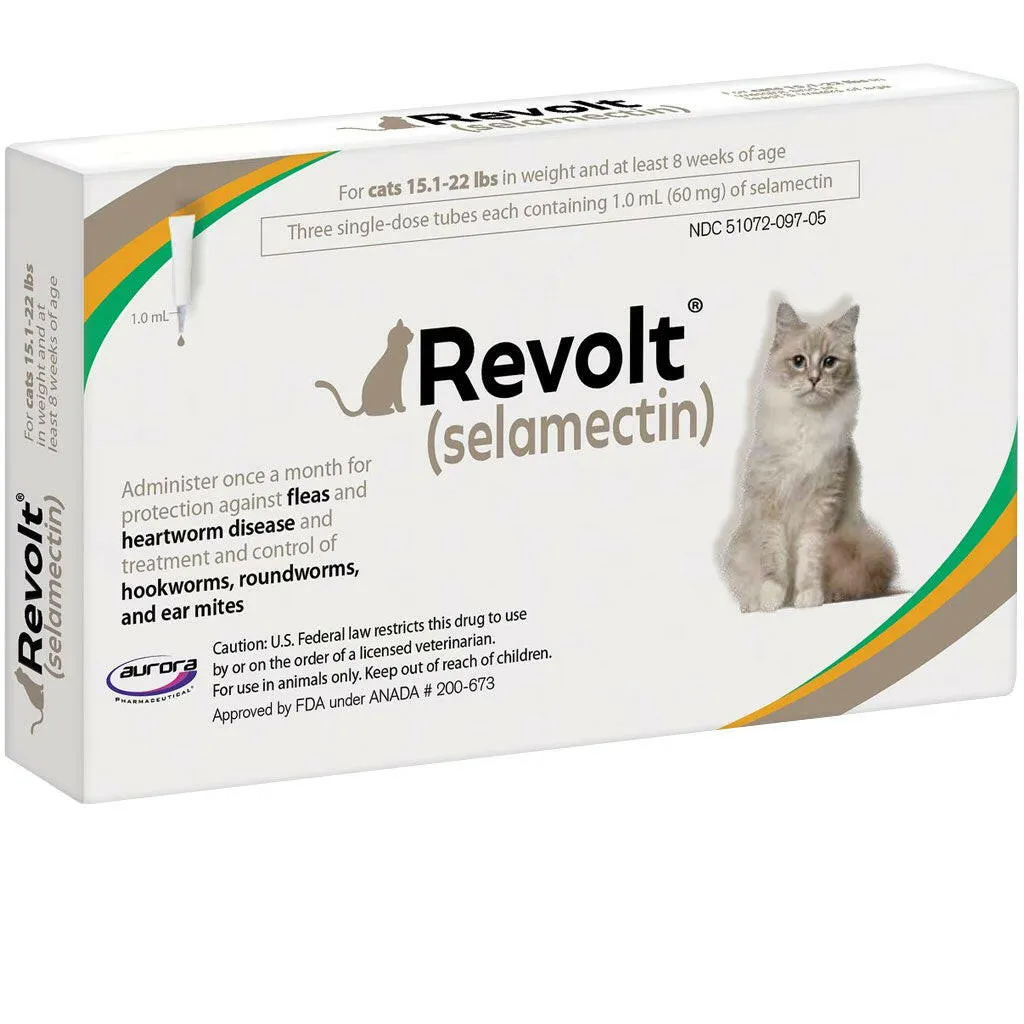 Revolt Topical Solution for Cats 15.1-22 lbs (Taupe Box)