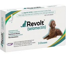 Revolt Topical Solution for Dogs 40.1-85 lbs (Teal Box)
