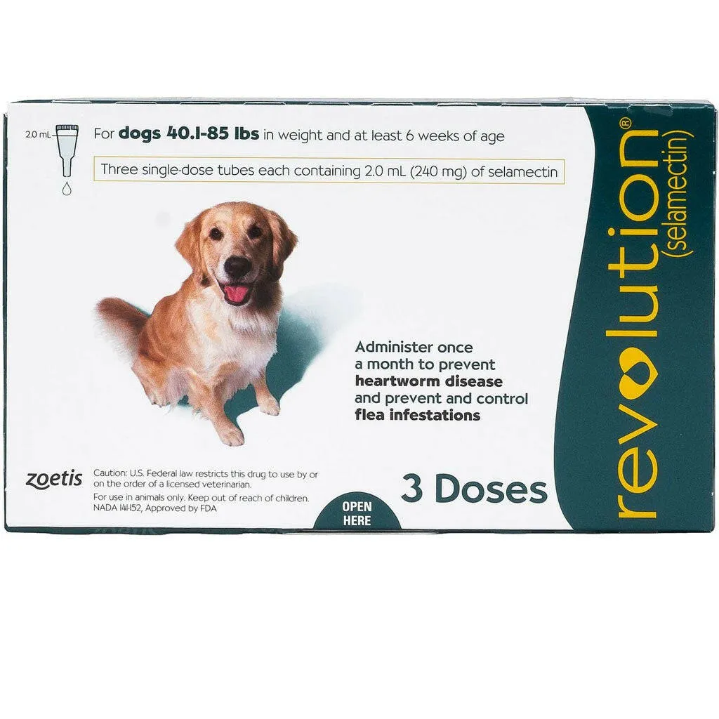 Revolution for Dogs 40.1-85 lbs