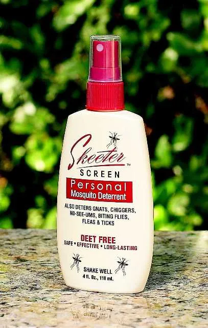 Skeeter Screen 90200 4 oz Bottle of Deet Free Essential Oil Mosquito Repellent - Quantity of 2