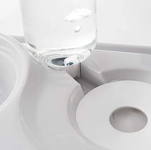 Stainless Steel Pet Bowls with Automatic Water Bottle | PetPals®