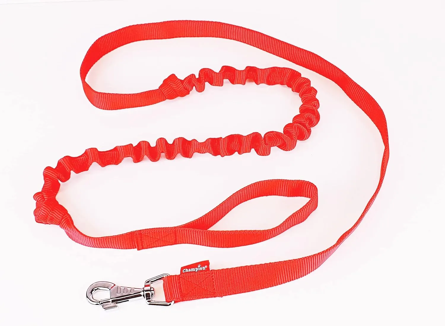 STRONG DOG ANTI SHOCK PULL ABSORBING DOG LEAD WALK/TRAINING BUNGEE/SPRING LEASH (Red)