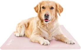 The Green Pet Shop Dog Cooling Mat Cover - Large, Nude/Pink - Protect Your Cool Pet Pad from Dirt & Damage - Machine Washable